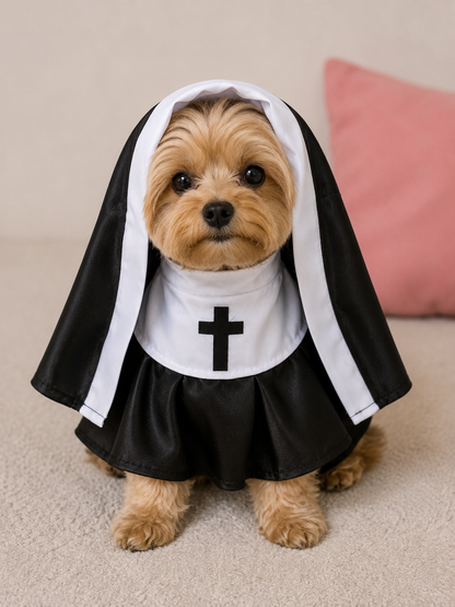 Disfraz de Hermana Religiosa para Mascotas